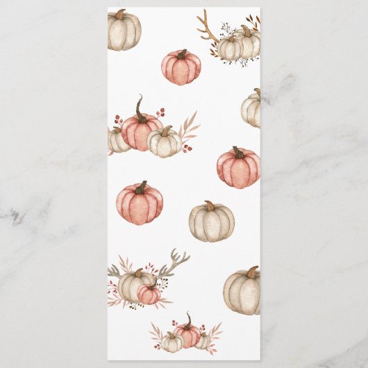 Thanksgiving Dinner Menu Pompoen Spice (Achterkant)