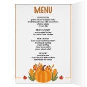 Thanksgiving dinner menu style 10.retro fall (Binnen (Links))