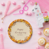 Thanksgiving Dinner Paper Borden Papieren Bordje (Feest)