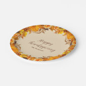 Thanksgiving Dinner Paper Borden Papieren Bordje (Gekanteld)