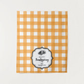 Thanksgiving Dinner Party Buffet Tafelloper Wandkleed (Voorkant)