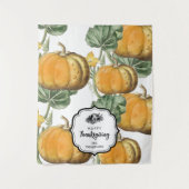 Thanksgiving Dinner Party Buffet Tafelloper Wandkleed (Voorkant)