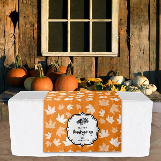 Thanksgiving Dinner Party Buffet Tafelloper Wandkleed