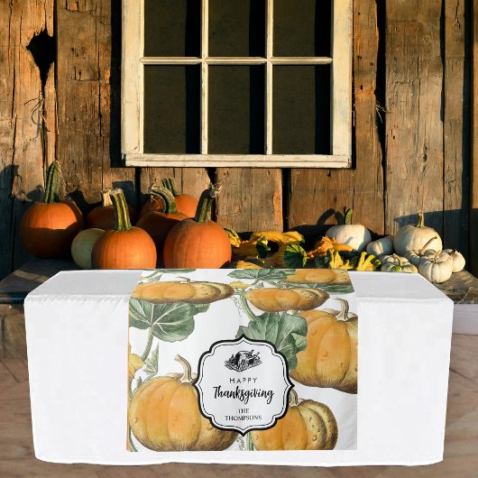 Thanksgiving Dinner Party Buffet Tafelloper Wandkleed