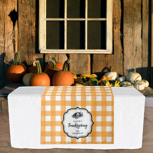 Thanksgiving Dinner Party Buffet Tafelloper Wandkleed