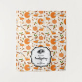 Thanksgiving Dinner Party Buffet Tafelloper Wandkleed (Voorkant)