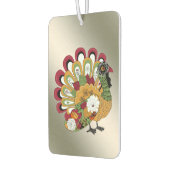 Thanksgiving Dinner Party Colorful Floral Turkey Luchtverfrisser (Links)