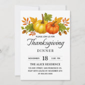 Thanksgiving Dinner Party | Feestelijke Herfst vak Kaart (Voorkant)