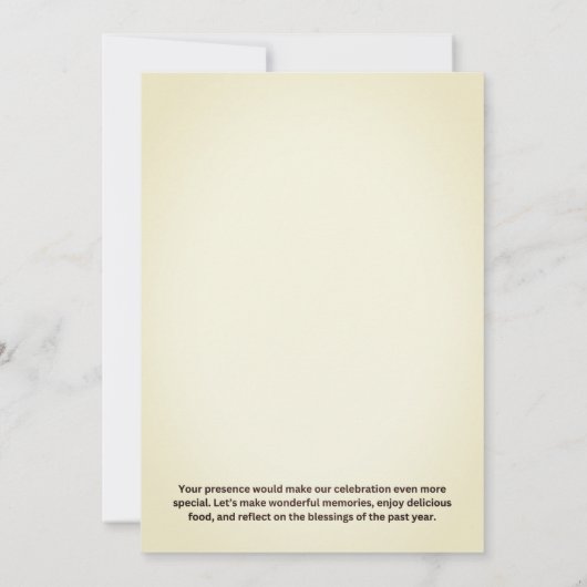 Thanksgiving Dinner Party - Je bent uitgenodigd Kaart (Achterkant)