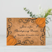 Thanksgiving Dinner Party Kaart (Staand voorkant)