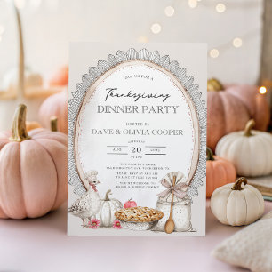  Thanksgiving Dinner Party Kaart