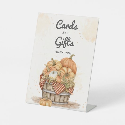 Thanksgiving Dinner Party Kaarten en geschenken Reclamebord Met Voetstuk (Voorkant)