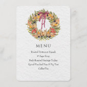 Thanksgiving Dinner Party Menukaart Sjabloon (Voorkant)