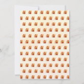 Thanksgiving Dinner Party oranje herfst Bloemenlaa Kaart (Achterkant)