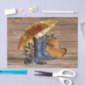 Thanksgiving Dinner Party Oranje Rustic Vintage Tissuepapier (Craft)