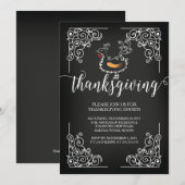 Thanksgiving Dinner Party Uitnodiging (Voorkant / Achterkant)