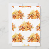 Thanksgiving Dinner Pie Horizontale Uitnodiging (Achterkant)