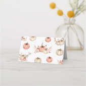 Thanksgiving Dinner Place Kaart Pompoen Spice Plaatskaartje (Achterkant)