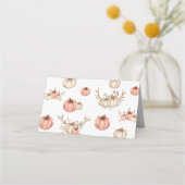 Thanksgiving Dinner Place Kaart Pompoen Spice Plaatskaartje (Achterkant)