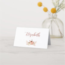 Thanksgiving Dinner Place Kaart Pompoen Spice