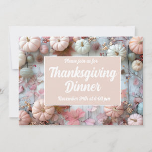 Thanksgiving Dinner Pompoen Uitnodiging
