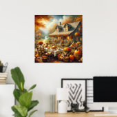 Thanksgiving Dinner Poster (Thuiskantoor)