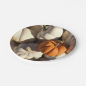 Thanksgiving Dinner Pumpkin Harvest Papieren Bordje (Gekanteld)