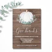 Thanksgiving Dinner Pumpkin Kaart