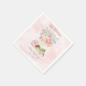 Thanksgiving Dinner Pumpkin Pink Green Napkins Servet (Hoek)