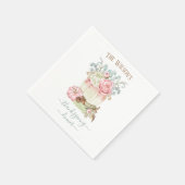 Thanksgiving Dinner Pumpkin Pink Green Servet (Hoek)