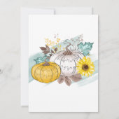 Thanksgiving Dinner Pumpkin Truck Waterverf Kaart (Achterkant)