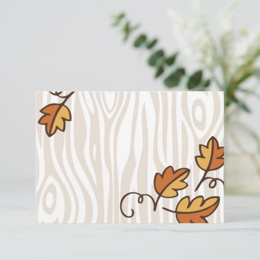 Thanksgiving Dinner Table Place Cards Kaart (Staand voorkant)