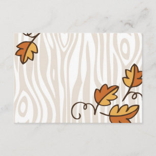 Thanksgiving Dinner Table Place Cards Kaart