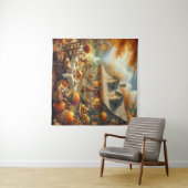 Thanksgiving Dinner Tapestry Wandkleed (In Situ (horizontaal))