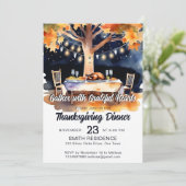 Thanksgiving Dinner Tuintafel onder Stars Kaart (Staand voorkant)