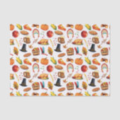 Thanksgiving Dinner Turkey Tissuepapier (Voorkant)