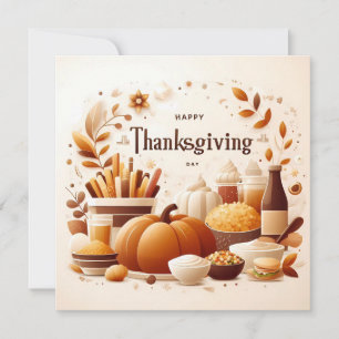 Thanksgiving Dinner Wenskaart