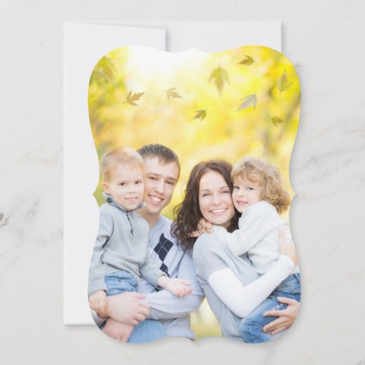 Thanksgiving Dinnerfoto van Pop wordt volledig ver Kaart (Achterkant)