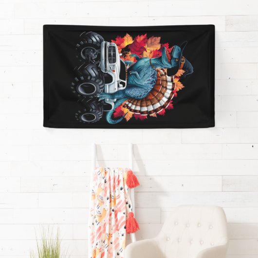 Thanksgiving Dinosaurus T-Rex Monster Truck Spandoek (Insitu)