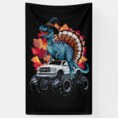 Thanksgiving Dinosaurus T-Rex Monster Truck Spandoek (Verticaal)