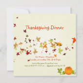 Thanksgiving: Dinsel, monsterbladeren/DIY achtergr Kaart (Achterkant)