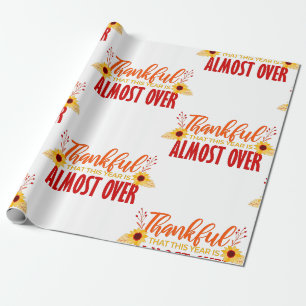 Thanksgiving dit jaar is te gek voor woorden cadeaupapier