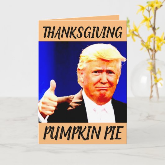 THANKSGIVING DONALD TRUMP GRAPPIGE KAARTEN (Gele Bloem)