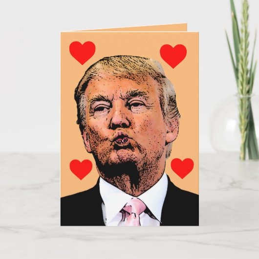 THANKSGIVING DONALD TRUMP KUSS Kaart (Voorkant)