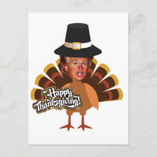 Thanksgiving donald trump turkey feestdagenkaart