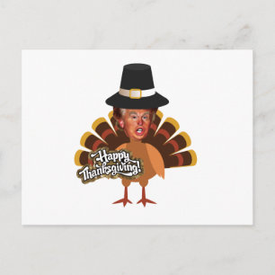 Thanksgiving donald trump turkey feestdagenkaart