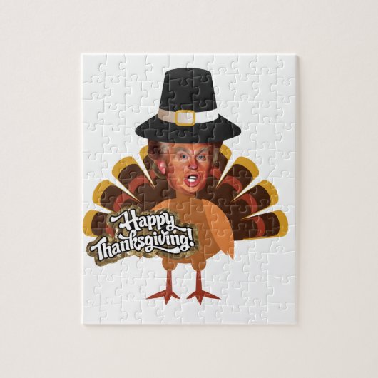 Thanksgiving donald trump turkey legpuzzel (Verticaal)
