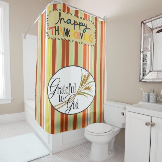 Thanksgiving douchegordijn (In situ)