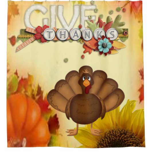 Thanksgiving douchegordijn (Voorkant)