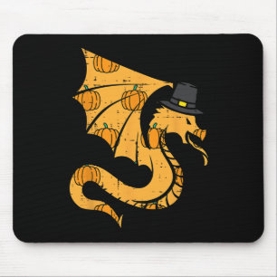 Thanksgiving Dragon Turkije Dag Herfst Mannen Vrou Muismat